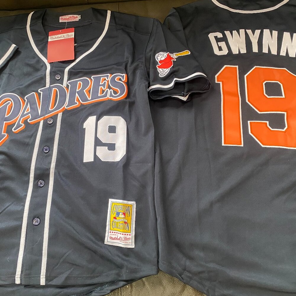 Mitchell and Ness SAN DIEGO PADRES TONY GWYNN Men's JERSEY Sz M,L,XL,2XL NWT